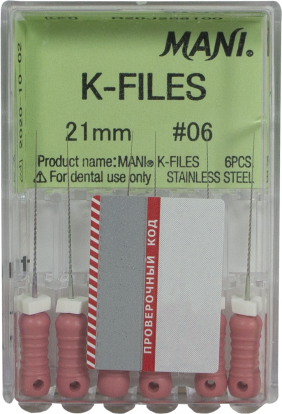 К-Файл / K-Files №06, 21мм, (6шт), Mani / Япония