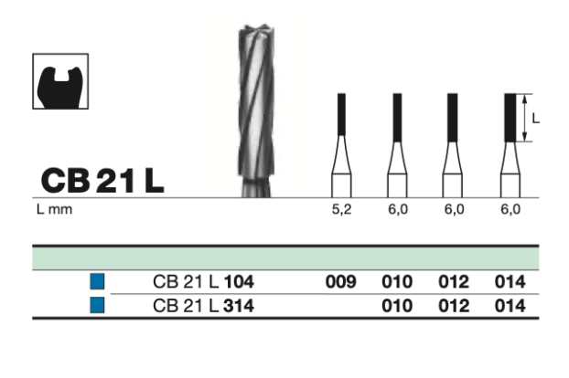 Бор твс D+Z / CB 21 L 104.010