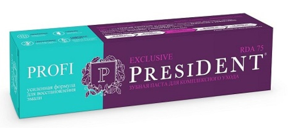 PRESIDENT PROFI Exclusive - зубная паста (50мл), PRESIDENT DENTAL / Германия