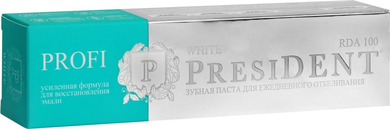 Зубная паста  PRESIDENT PROFI  White, 50мл