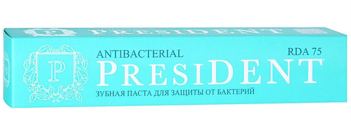 Зубная паста  PRESIDENT  Antibacterial, 50мл