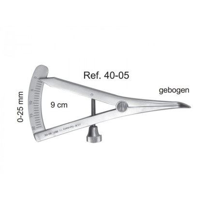 40-05* Микрометр (Кронциркуль) 0-25мм, 9см, HLW / Германия