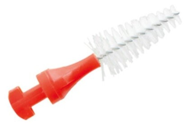 Спиралевидный ершик Paro Flexi grip, цилиндрический  мягкий красный d 3-7 мм/5шт., Esro Ltd., Швейцария  