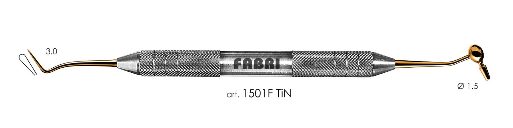 ФАБРИ Fabri  - Штопфер-конденсатор-гладилка. (арт. 1501 F TIN)