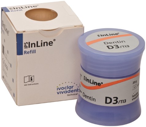 ИнЛайн Дентин IPS InLine Dentin A-D  D3/ 20г