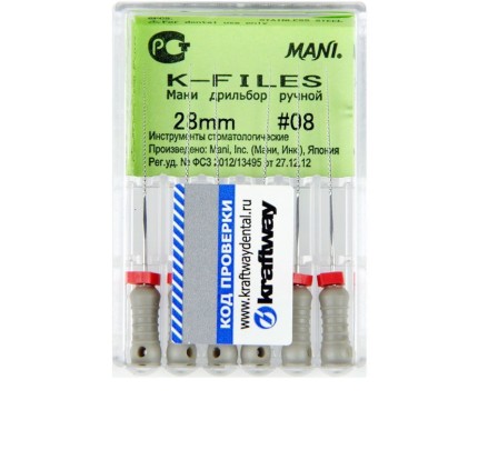 К-Файл / K-Files №08, 28мм, (6шт), Mani / Япония