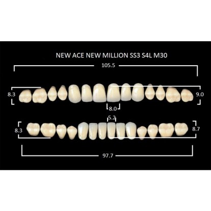 Зубы планка 28 шт MILLION NEW ACE SS3/A2