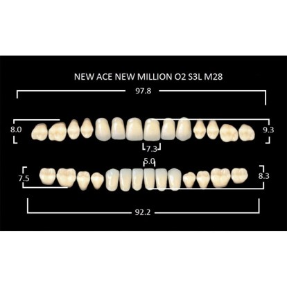 Зубы планка 28 шт MILLION NEW ACE O2/A1