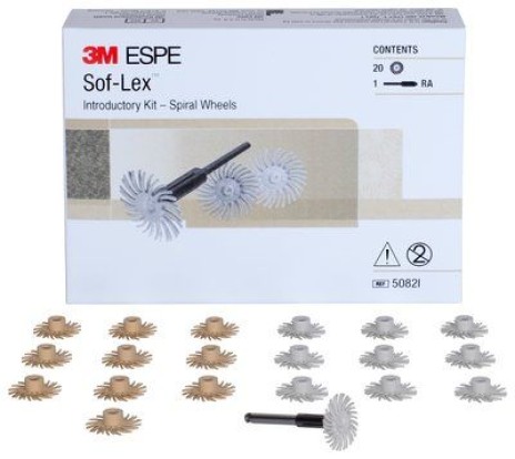 Соф-лекс / Sof-Lex - набор дисков спиральных для шлифовки и полировки (12шт), 3M ESPE / США