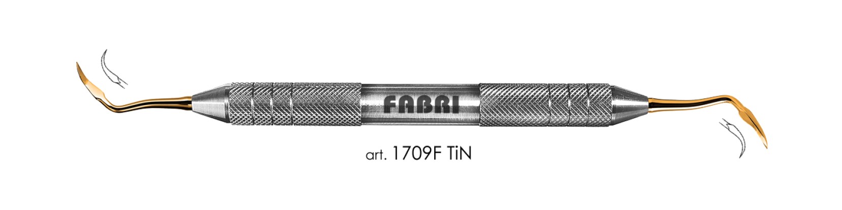 ФАБРИ Fabri  - Инструмент для снятия зубных отложений (арт. 1709 F TIN)