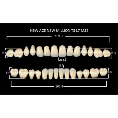 Зубы планка 28 шт MILLION NEW ACE T5/A1