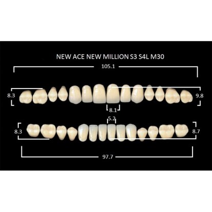Зубы планка 28 шт MILLION NEW ACE S3/B2