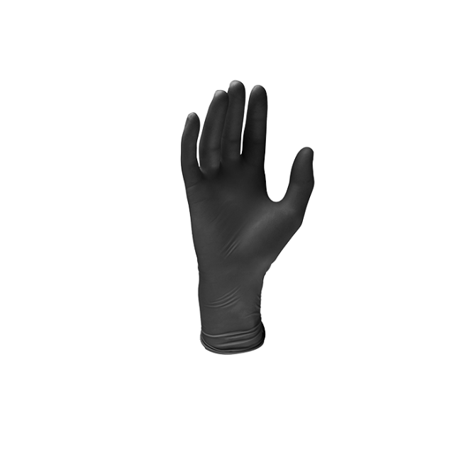 Перчатки MONOART черный (M) - нитриловые, неопудренные (50пар), Euronda / Италия