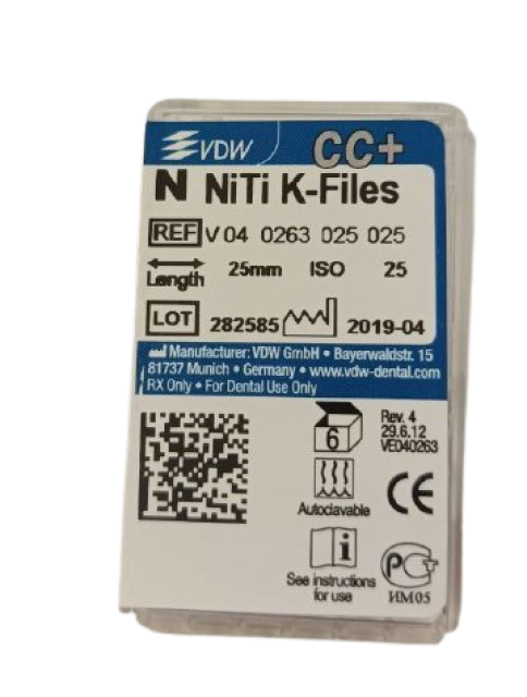 К-файлы NITIFLEX, №25  6шт. /VDW